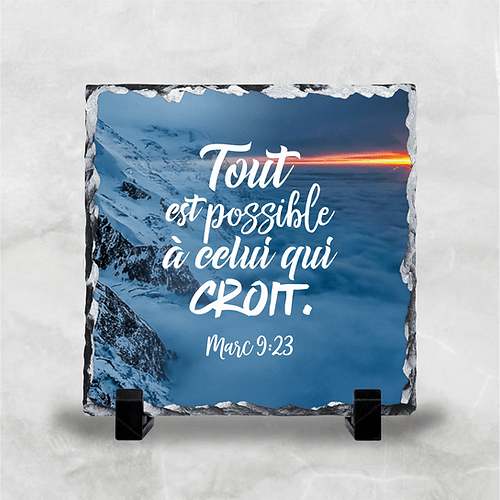 Ardoise illustrée "Tout est possible"