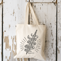 Tote bag Ne sois pas vaincu par le mal mais sois vainceur (REF TOT011)