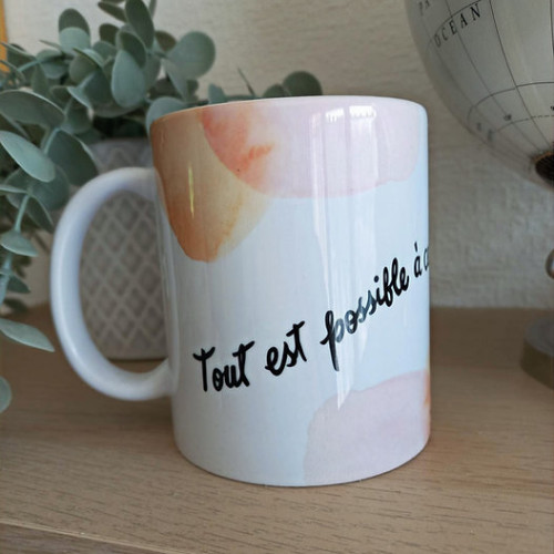 Tasse "Tout est possible à celui qui croit"