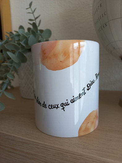 Tasse "Toutes choses concourent au bien de ceux qui aiment Dieu.