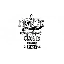 Mug le monde est rempli de magnifique choses comme toi