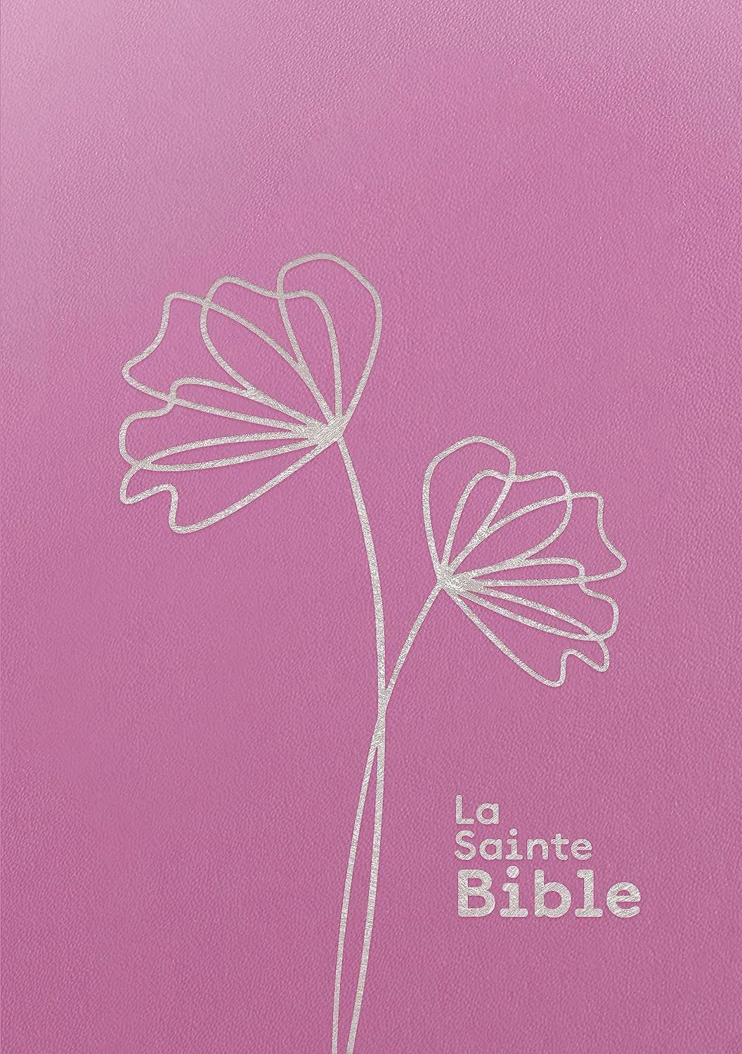 Bible Segond 1910 souple rose, gros caractères