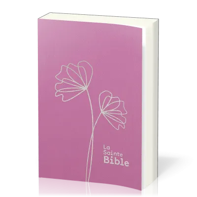 Bible Segond 1910 souple rose, gros caractères