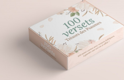 Lot de 100 mini-cartes Trésors des Psaumes