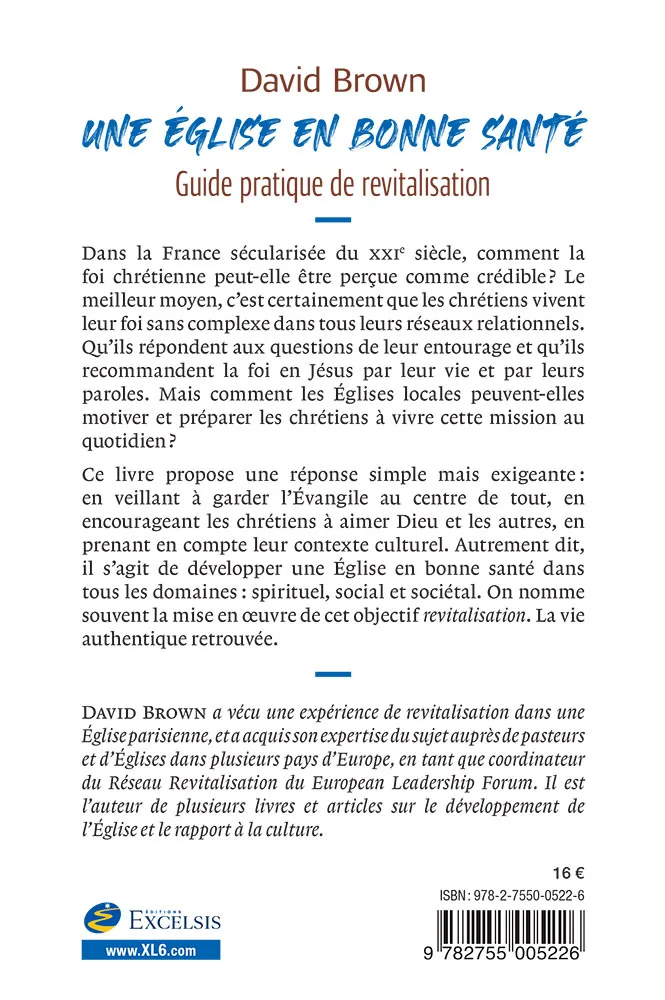 Une église en bonne santé - guide pratique de revitalisation
