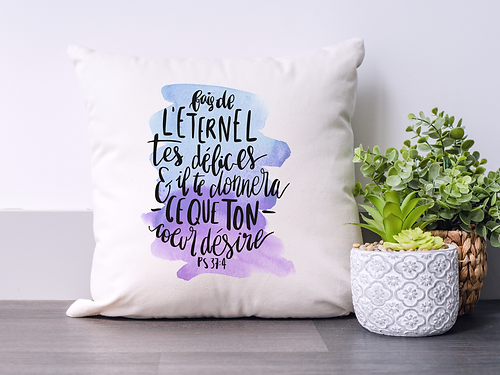 Coussin "Fait de l'Eternel"