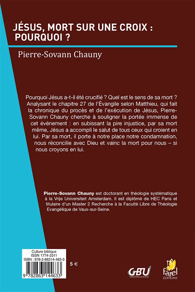 JESUS MORT SUR UNE CROIX : POURQUOI ?