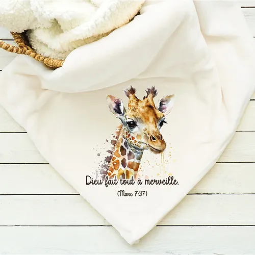 Couverture "Dieu fait tout à merveille" Girafe