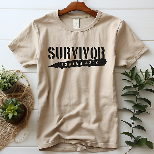 T-Shirt femme "Survivor" xs à xxl (4 couleurs )