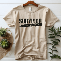 T-Shirt femme "Survivor" xs à xxl (4 couleurs )