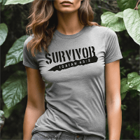 T-Shirt femme "Survivor" xs à xxl (4 couleurs )