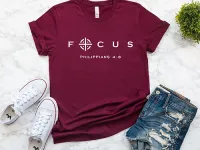 T-Shirt femme "Focus" xs à xxl (4 couleurs )