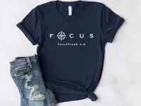 T-Shirt femme "Focus" xs à xxl (4 couleurs )