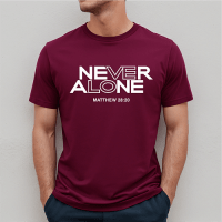 T-Shirt homme "Never Alone" (classique) xs à xxl (4 couleurs)