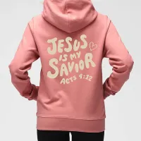 Pull à capuche "Jesus Is My Savior"