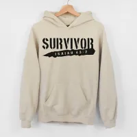 Pull à capuche "Survivor" xs à xxl (4 couleurs)