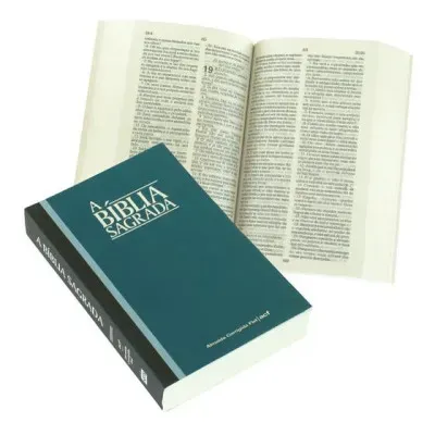 Portugais, Bible Almeida Bresil couverture rigide vert/gris