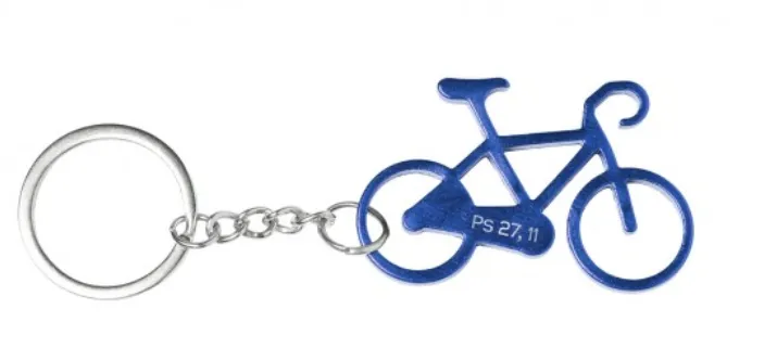 Porte-clé "Vélo" argenté