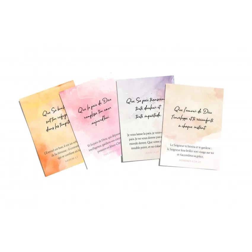 Lot de 100 mini-cartes Bénédictions