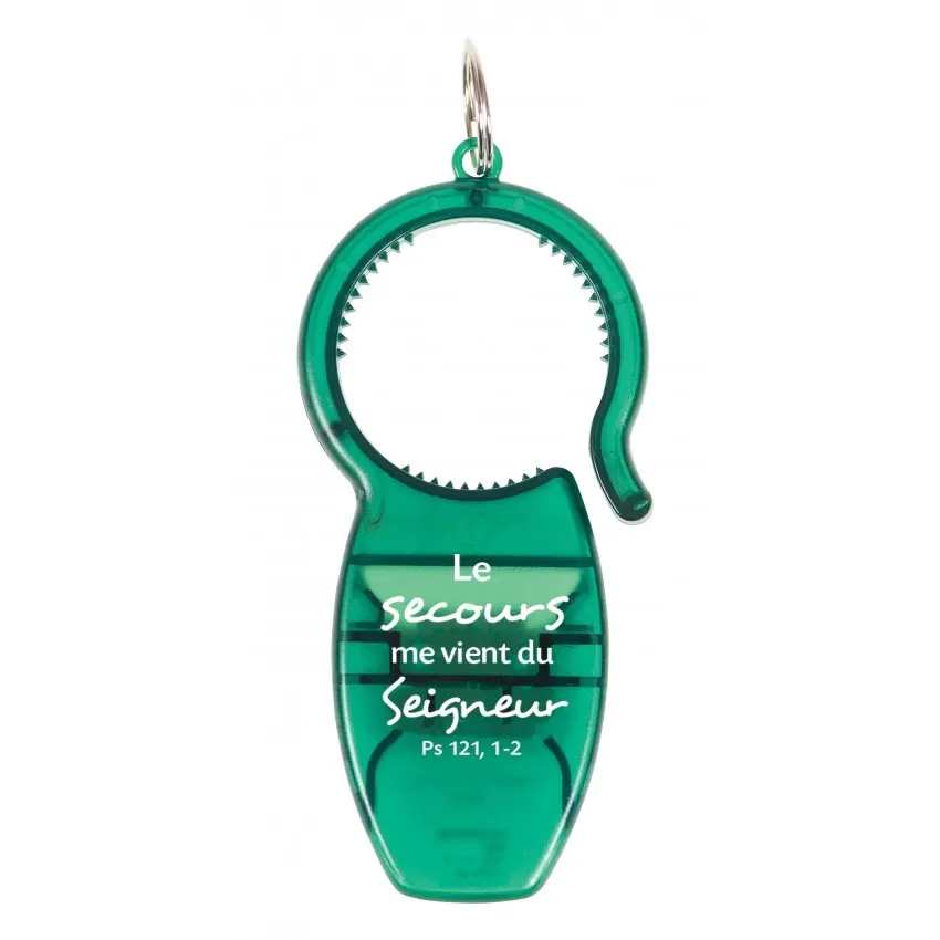 Porte-clé multifonction (bouchon,décapsuleur et canette)