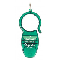 Porte-clé multifonction (bouchon,décapsuleur et canette)