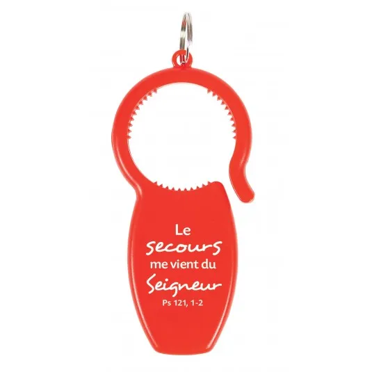 Porte-clé multifonction (bouchon,décapsuleur et canette)