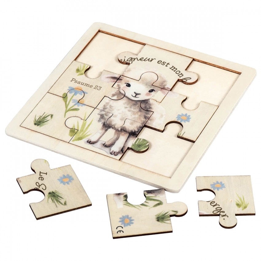 Puzzle en bois "Mouton"