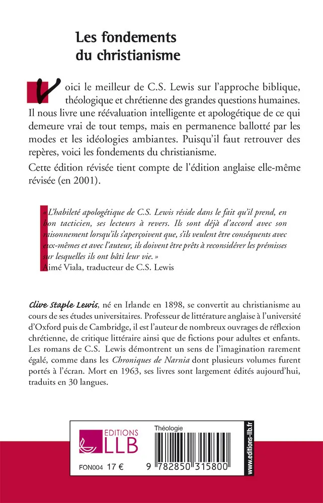 FONDEMENTS DU CHRISTIANISME (LES)