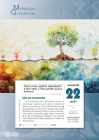 CAL Méditations quotidiennes -  à effeuiller-bloc et plaque