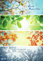 CAL VIVRE AUJOURD'HUI MURAL A EFFEUILLER