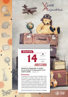 CAL VIVRE AUJOURD'HUI MURAL A EFFEUILLER