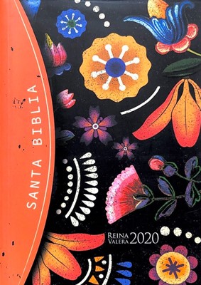 Espagnol Bible - Reina Valera - orange et fleurs