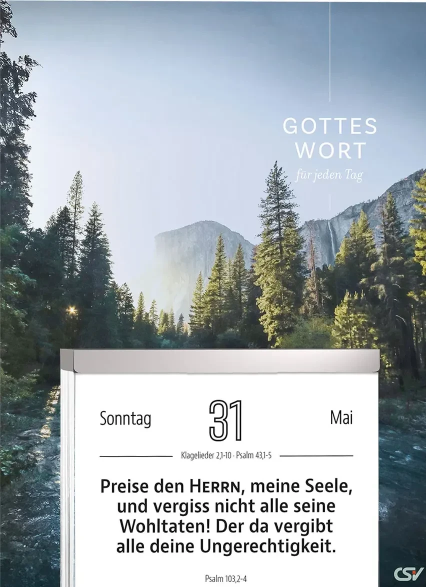 Cal Gottes Wort für jeden Tag - Paix vous soit en allemand