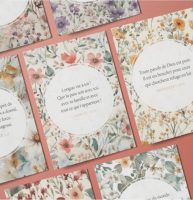 Lot de 100 mini-cartes sur l'Amour de Dieu