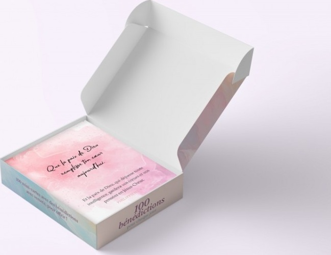 Lot de 100 mini-cartes Bénédictions