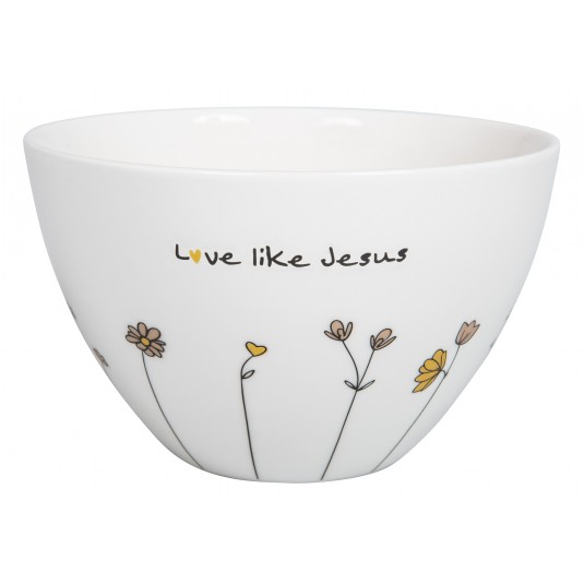 Bol à céréales " Love like Jesus"
