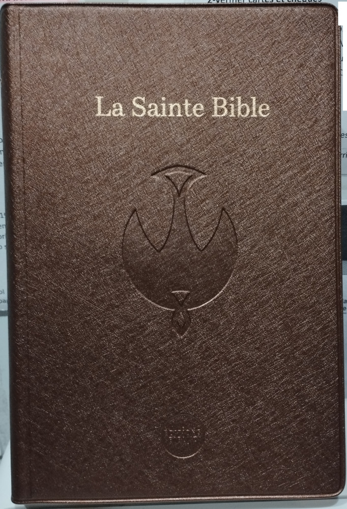 BIBLE COLOMBE, SB1059, SOUPLE VINYLE BEIGE