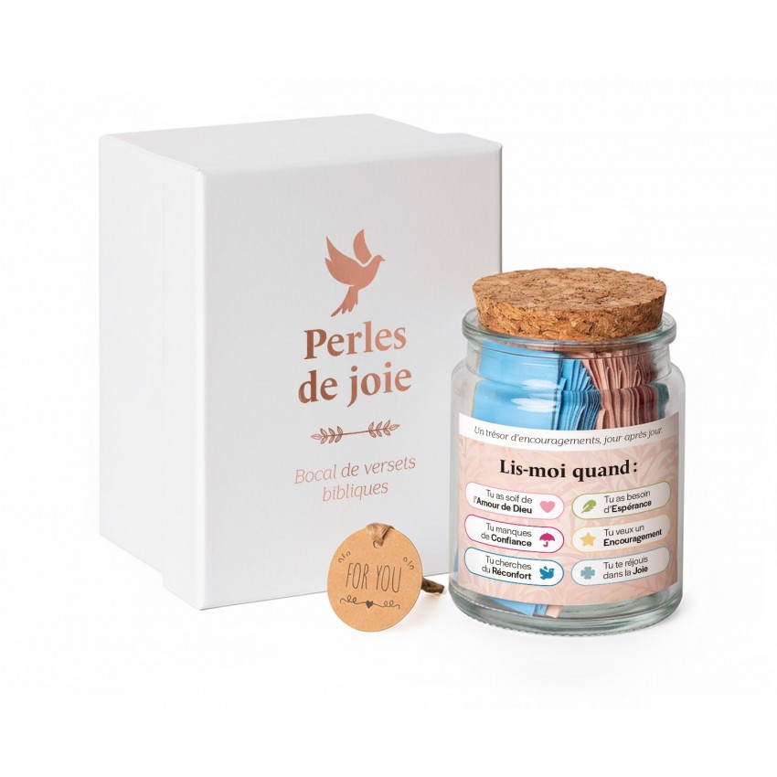 Bocal de versets "Perles de joie"