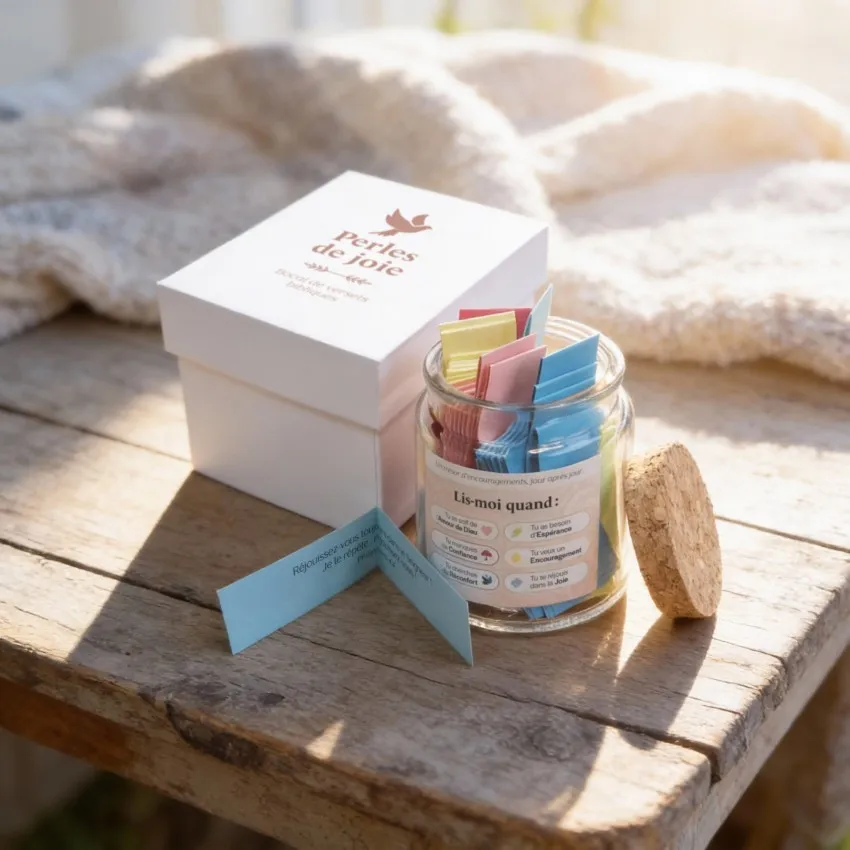 Bocal de versets "Perles de joie"