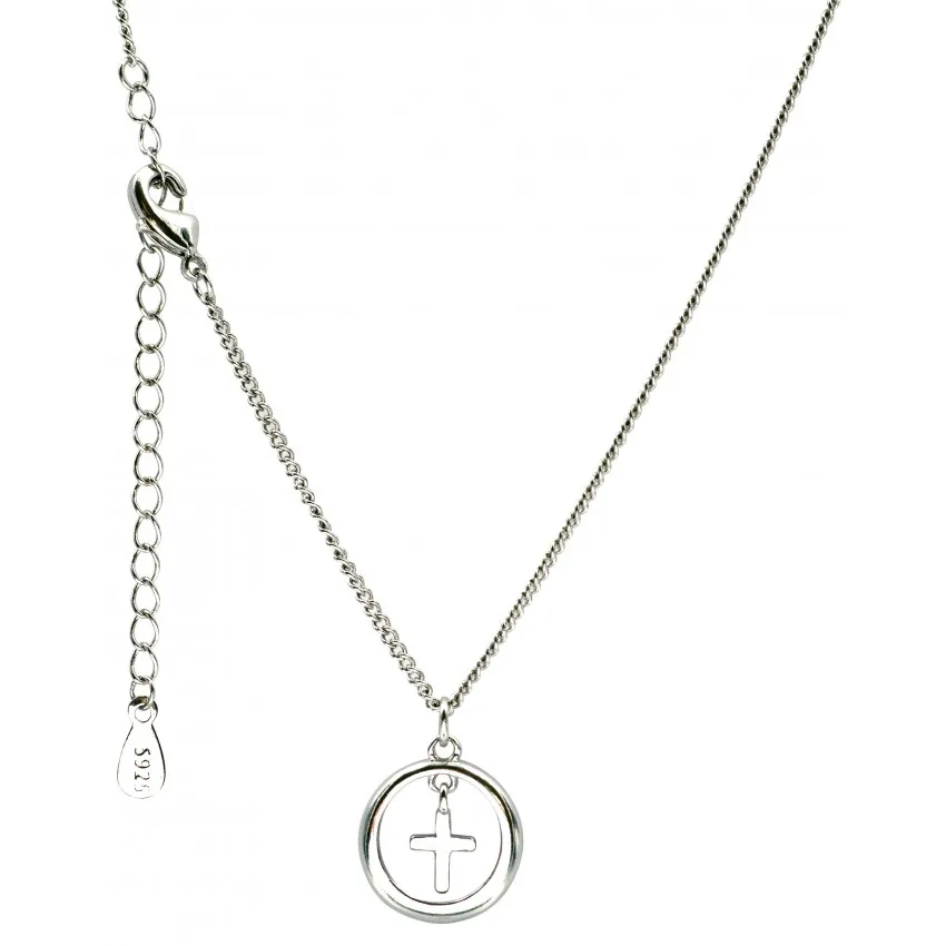Collier Croix dans un anneau