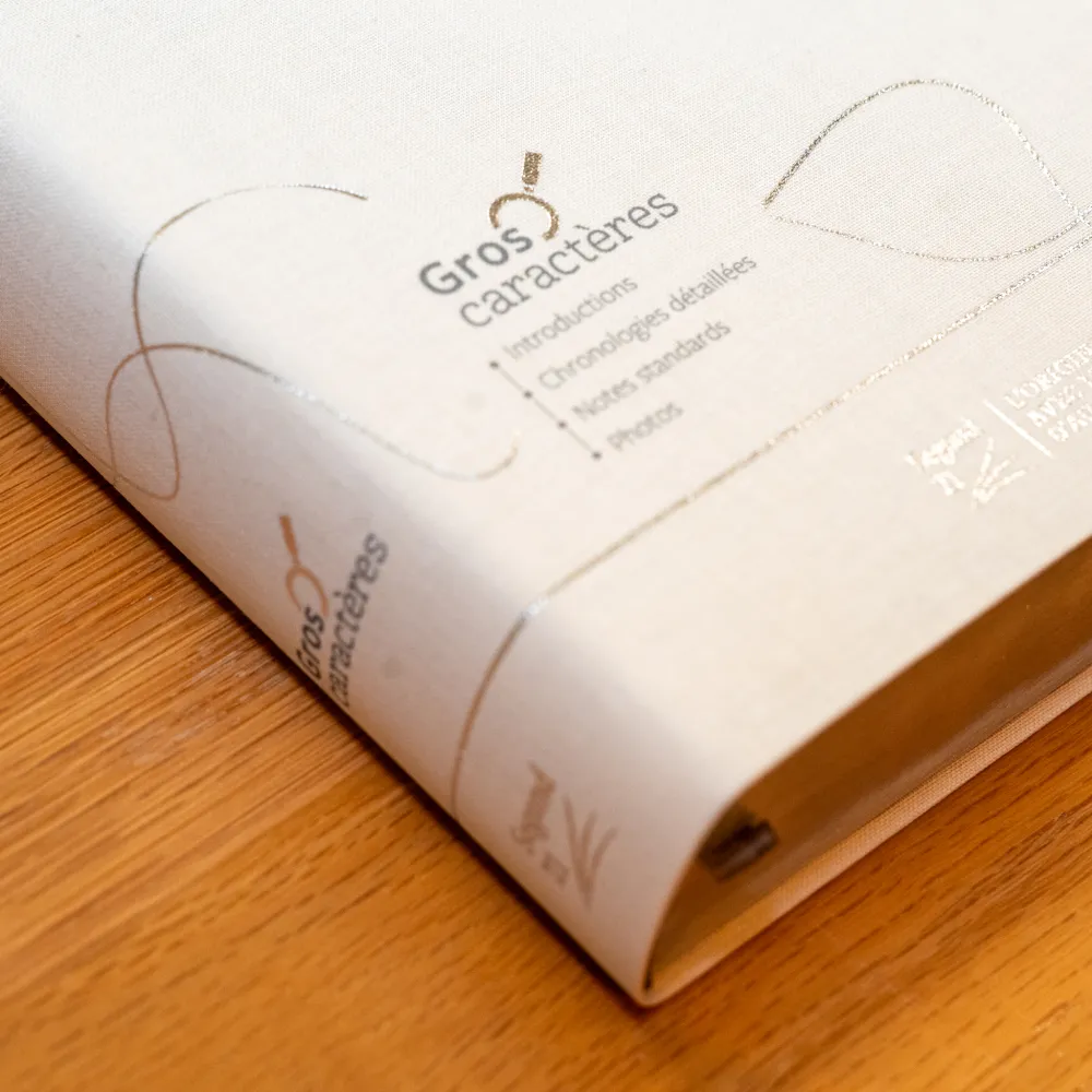 Bible Segond 21, gros caractères - couverture souple en toile blanche