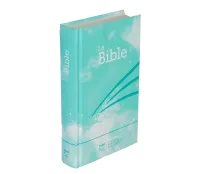 Bible Segond 21 compact rigide motif bleu turquoise