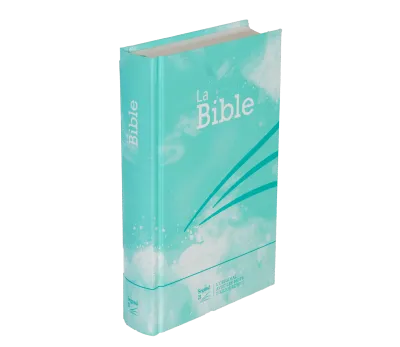 Bible Segond 21 compact rigide motif bleu turquoise