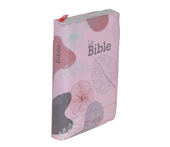 Bible Segond 21 compacte (Premium Style) - couverture souple toilée rose bonbon, avec fermeture éc