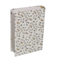 Bible Segond 21 - Journal de bord - couverture souple toilée blanc avec motifs dorés