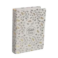 Bible Segond 21 - Journal de bord - couverture souple toilée blanc avec motifs dorés