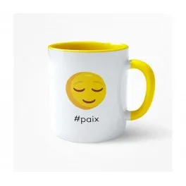 MUG JAUNE - PAIX