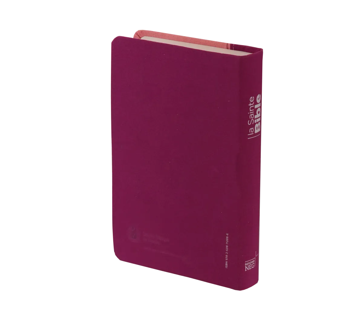 Bible Segond NEG compact, couverture souple, toile duo rose praline/violet fruits des bois