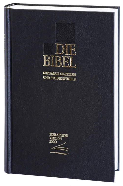 Bible Schlachter 2000 étude poche avec parallèles reliée noir