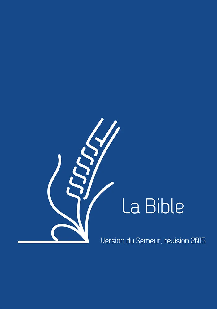 BIBLE DU SEMEUR 2015 POCHE SOUPLE VIVELLA BLEU FERMETURE ECLAIR
